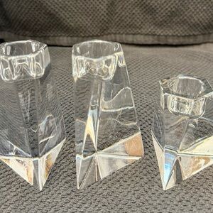 Villeroy & Boch Prisma crystal candle holders.